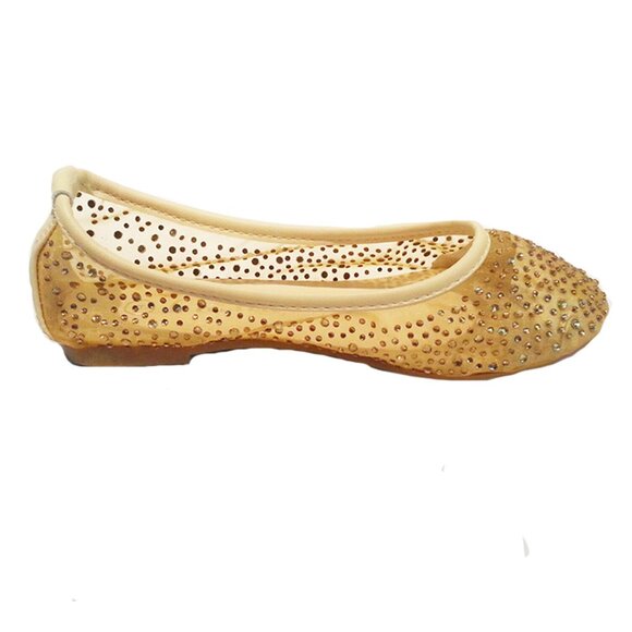 Lucita Shoes Lucita Flat Ballerina Shoe Gold Pageant Evening Party Shoes New Poshmark